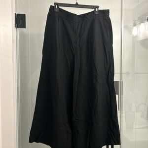 Banana Republic linen wide leg cropped pants